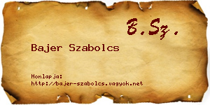 Bajer Szabolcs névjegykártya